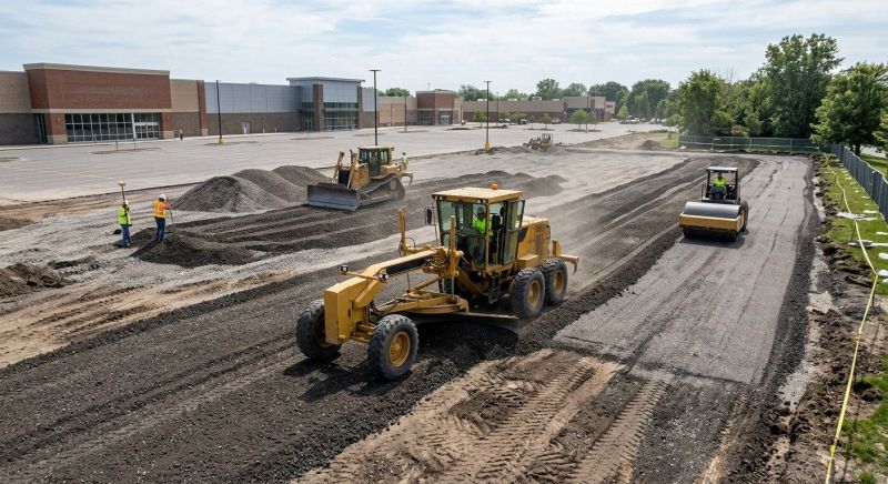 Parking Lot Leveling in Lawrenceville, GA